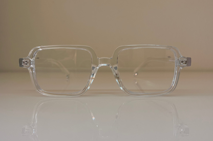 Transparent eyeglasses, blue light protection, blue light eyewear, blue light glasses protection. glasses for computer